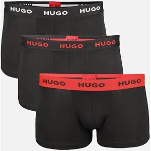 Hugo Boss Men's HUGO 3-Pack Cotton Stretch Boxer Trunks, Charcoal - Black - Size: 37/36/32 Hugo Boss Men's HUGO 3-Pack Cotton Stretch Boxer Trunks, Charcoal - Black - Size: 37/36/32