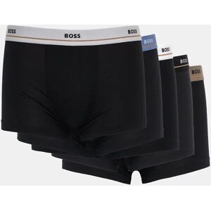 Hugo Boss Men's BOSS Orange 5-Pack Mens Stretch-Cotton Trunks with Logo Waistbands - Open Miscellaneous 960 - Black - Size: 37/36/32 Hugo Boss Men's BOSS Orange 5-Pack Mens Stretch-Cotton Trunks with Logo Waistbands - Open Miscellaneous 960 - Black - Size: 37/36/32