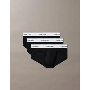 Men's Calvin Klein 3 Pack Icon Cotton Stretch Mens Hip Briefs - Black/Black/Black - Size: 37/36/32 Men's Calvin Klein 3 Pack Icon Cotton Stretch Mens Hip Briefs - Black/Black/Black - Size: 37/36/32
