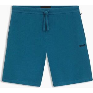Hugo Boss Men's Waffle Shorts 10269584 01 Pyjama Short Mens - Blue - Size: 33/32/32 Hugo Boss Men's Waffle Shorts 10269584 01 Pyjama Short Mens - Blue - Size: 33/32/32