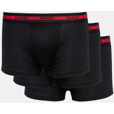 Hugo Boss Men's HUGO Planet 3-Pack Stretch-Cotton Logo Waistband Trunks - Black 002 - Size: 35/34/32 Hugo Boss Men's HUGO Planet 3-Pack Stretch-Cotton Logo Waistband Trunks - Black 002 - Size: 35/34/32