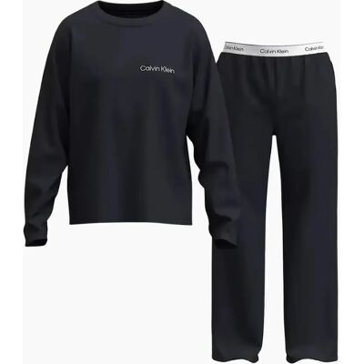 Calvin Klein Men's Icon Luxe Jersey Pyjama Set, Dark Navy - Size: 35/34/32 Calvin Klein Men's Icon Luxe Jersey Pyjama Set, Dark Navy - Size: 35/34/32