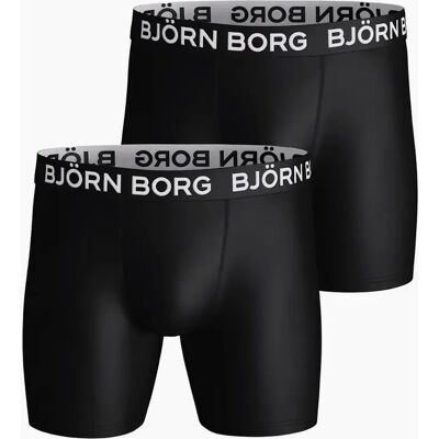 Bjorn Borg Men's 2-Pack Sports Performance Boxer Briefs, Black - Size: 32/30/31 Bjorn Borg Men's 2-Pack Sports Performance Boxer Briefs, Black - Size: 32/30/31