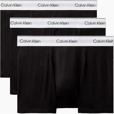 Men's Calvin Klein 3 Pack Icon Cotton Stretch Relaxed Fit Trunk - Black - Size: 32/34/35 Men's Calvin Klein 3 Pack Icon Cotton Stretch Relaxed Fit Trunk - Black - Size: 32/34/35