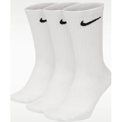 Women's Nike Everyday Lightweight Training Crew Socks 3 Pack - White - Size: UK 11-14.5 Women's Nike Everyday Lightweight Training Crew Socks 3 Pack - White - Size: UK 11-14.5