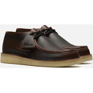 Men's Clarks Originals Desert Nomad Leather Men's Dark Tan Shoes - Brown - Size: 11