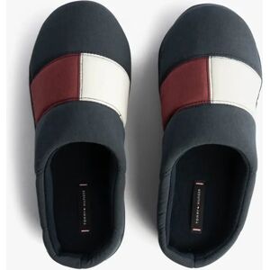 Men's Tommy Hilfiger HILFIGER FLAG HOUSE Mens House Slippers Desert Sky - Black - Size: 7.5/7/8 Men's Tommy Hilfiger HILFIGER FLAG HOUSE Mens House Slippers Desert Sky - Black - Size: 7.5/7/8