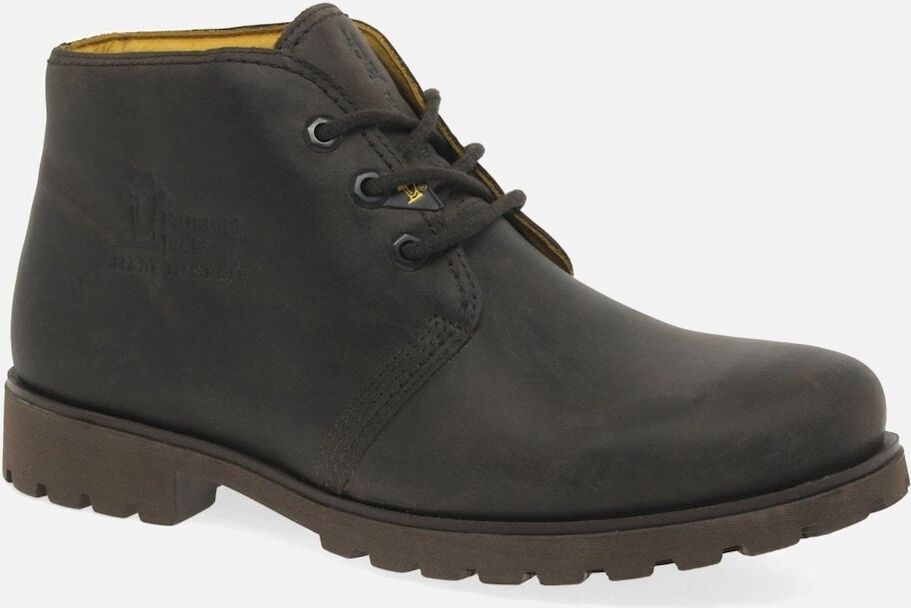 Panama Jack Men's Classic (Bota) Men's Waterproof Leather Lace Up Chukka Ankle Boot - Black - Size: 6