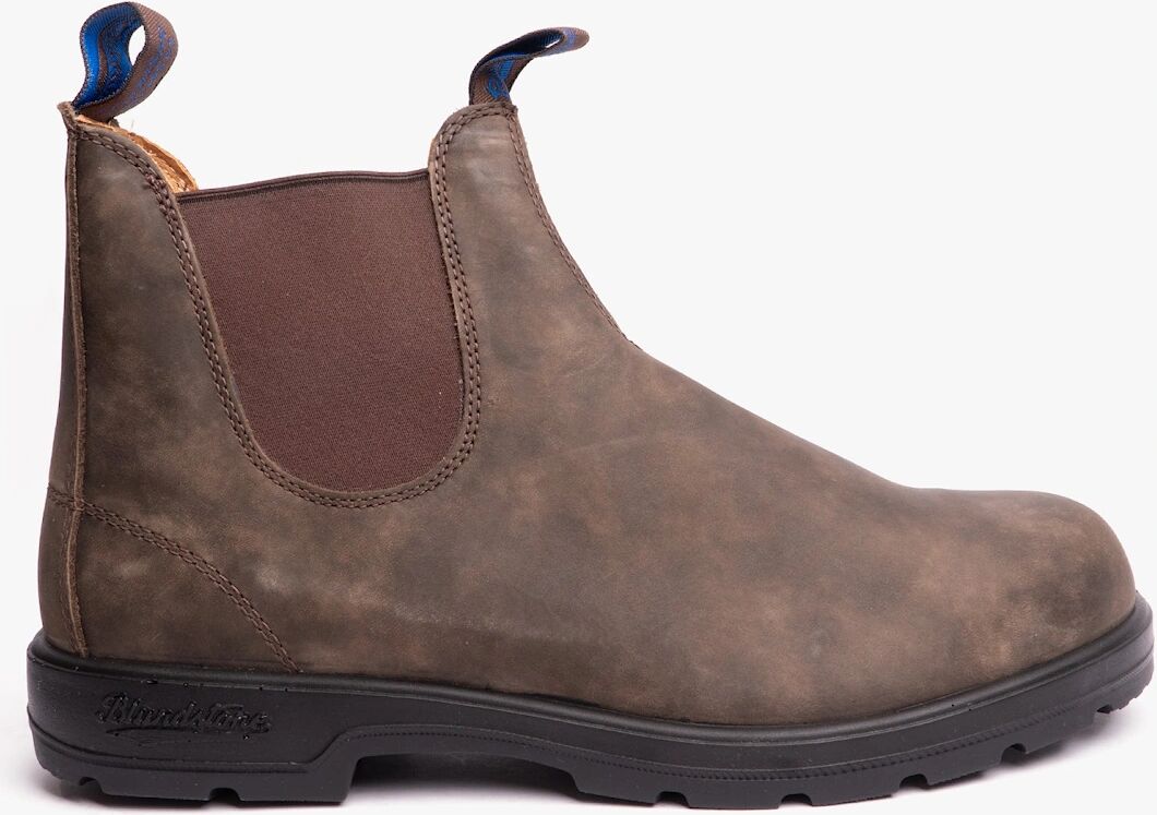 Men's Blundstone 584 Mens Premium Nubuck Waterproof Chelsea Boots Rustic Brown - Size: 10
