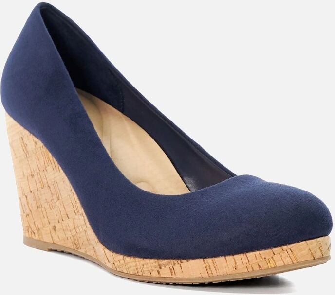 Dune London Women's Ladies Annabels - Wedge Heel Espadrille Shoes - Navy - Size: 8