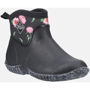 Women's Muck Boots Muckster II Ankle Rubber Black/Roses Wellington Boots - Size: UK 6 / eu 39-40 / us 8