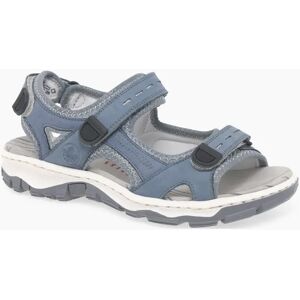 Rieker Women's Liza Womens Riptape Sandals - Jeans - Size: 3.5/D Rieker Women's Liza Womens Riptape Sandals - Jeans - Size: 3.5/D