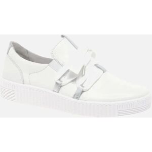Gabor Waltz Womens Casual Trainers - White/Silver - Shoes Gabor Waltz Womens Casual Trainers - White/Silver - Shoes