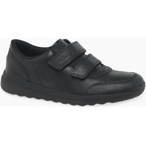 Clarks Boy's Daze Step 2 K Boys School Shoes - Black - Size: 2 (older)/F (Standard) Clarks Boy's Daze Step 2 K Boys School Shoes - Black - Size: 2 (older)/F (Standard)