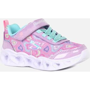 Skechers Heart Lights Boogie Lavender Multi Kids Trainers - Casual Shoes Skechers Heart Lights Boogie Lavender Multi Kids Trainers - Casual Shoes