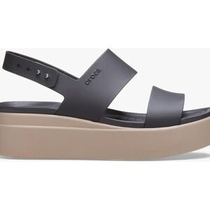 Women's Crocs 206453-07H BROOKLYN LOW WEDGE Womens Sandals Black/Mushroom - Size: 5 Women's Crocs 206453-07H BROOKLYN LOW WEDGE Womens Sandals Black/Mushroom - Size: 5