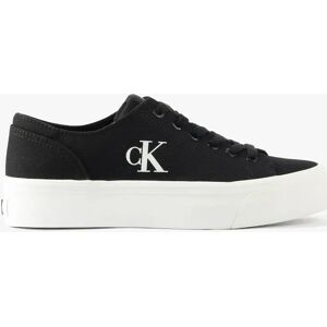 Women's Calvin Klein VULC FLATFORM LOW Womens Trainers Black/Bright White - Size: 6.5 Women's Calvin Klein VULC FLATFORM LOW Womens Trainers Black/Bright White - Size: 6.5