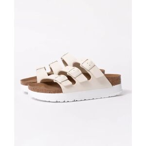 Women's Birkenstock Papillio Florida III Womens Vegan Platform Sandals - Eggshell - White - Size: 5/C Women's Birkenstock Papillio Florida III Womens Vegan Platform Sandals - Eggshell - White - Size: 5/C
