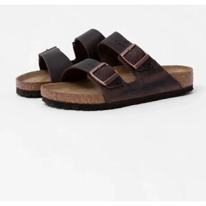 Women's Birkenstock Arizona Oiled Leather LEOI Unisex Sandals - Brown - Size: UK5 eu38 regular Women's Birkenstock Arizona Oiled Leather LEOI Unisex Sandals - Brown - Size: UK5 eu38 regular