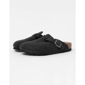 Women's Birkenstock Boston Wool Felt Unisex Clogs - Anthracite - Black/Grey - Size: 5.5/C Women's Birkenstock Boston Wool Felt Unisex Clogs - Anthracite - Black/Grey - Size: 5.5/C