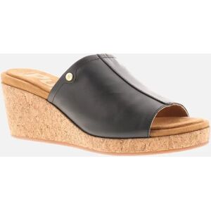 Women's Hush Puppies Womens Wedge Sandals Willow Slide Leather Slip On Black UK Size - Size: 3 Women's Hush Puppies Womens Wedge Sandals Willow Slide Leather Slip On Black UK Size - Size: 3