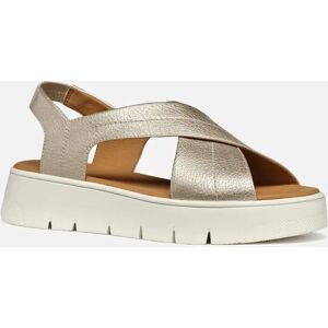 Women's Geox D DANDRA 40 Synthetic Polyurethane Women's Light Gold Sandals - Size: 4 Women's Geox D DANDRA 40 Synthetic Polyurethane Women's Light Gold Sandals - Size: 4