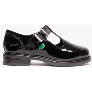 Girl's Kickers 116228 LACH T-BAR Girls School Shoes Black Patent - Size: UK 2 / eur 34 Girl's Kickers 116228 LACH T-BAR Girls School Shoes Black Patent - Size: UK 2 / eur 34
