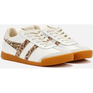 Women's Gola Elan Leather Women's White/Leopard/Off White Trainers - Size: 5 Women's Gola Elan Leather Women's White/Leopard/Off White Trainers - Size: 5