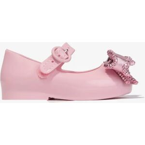 Girl's Mini Melissa Girls Mini Sweet Love Bow Jelly Ballerinas in Pink - Size: EU 30 - uk 12 Girl's Mini Melissa Girls Mini Sweet Love Bow Jelly Ballerinas in Pink - Size: EU 30 - uk 12