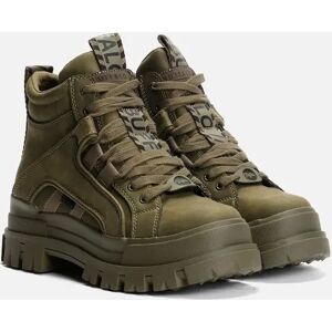 Women's Buffalo Aspha NC Mid Women's Khaki Boots - Green - Size: 3 Women's Buffalo Aspha NC Mid Women's Khaki Boots - Green - Size: 3
