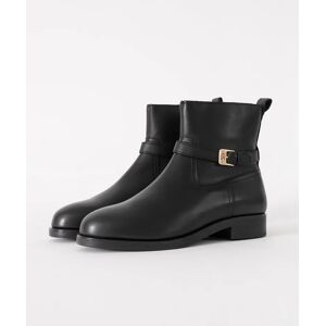 Women's Tommy Hilfiger TH Buckle Womens Riding Leather Booties - Black - Size: 6.5 Women's Tommy Hilfiger TH Buckle Womens Riding Leather Booties - Black - Size: 6.5