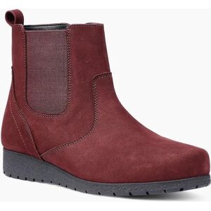 Hotter Women's Exeter Womens Low Wedge Boots - Red - Size: 9 Hotter Women's Exeter Womens Low Wedge Boots - Red - Size: 9
