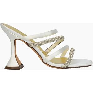 Women's XY London Womens/Ladies Posie Diamante Strappy High Heel Mules - Gold - Size: 5 Women's XY London Womens/Ladies Posie Diamante Strappy High Heel Mules - Gold - Size: 5