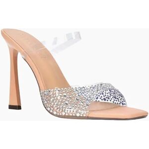 Women's XY London Womens/Ladies Lois Rhinestone Perspex High Heel Sandals - Pink - Size: 6 Women's XY London Womens/Ladies Lois Rhinestone Perspex High Heel Sandals - Pink - Size: 6