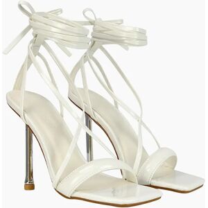Women's XY London Womens/Ladies Rayne Strappy Square High Heels - White - Size: 8 Women's XY London Womens/Ladies Rayne Strappy Square High Heels - White - Size: 8