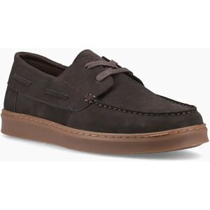 Men's Hush Puppies Madden Boat Shoe Leather Men's Chocolate Boat Shoes - Brown - Size: 8 Men's Hush Puppies Madden Boat Shoe Leather Men's Chocolate Boat Shoes - Brown - Size: 8