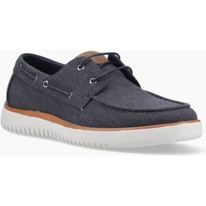 Men's Hush Puppies Daniel Canvas Boat Shoe Canvas Men's Navy Boat Shoes - Size: 9 Men's Hush Puppies Daniel Canvas Boat Shoe Canvas Men's Navy Boat Shoes - Size: 9