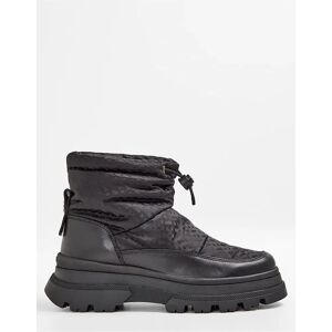 Hugo Boss Women's Foster Bootie Lug Sole Boots - Black - Size: 8 Hugo Boss Women's Foster Bootie Lug Sole Boots - Black - Size: 8