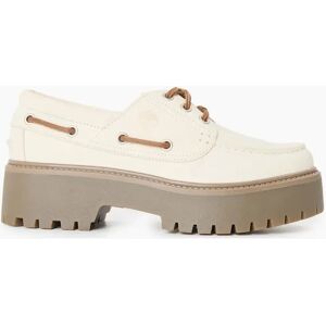 Timberland Women's Stone Street Natural Nubuck Boat Shoes - Tan - Size: 3.5 Timberland Women's Stone Street Natural Nubuck Boat Shoes - Tan - Size: 3.5