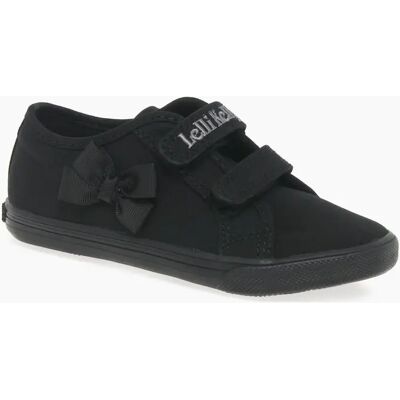 Lelli Kelly Girl's Lily Girls Infant Canvas Rip Tape Plimsoll Shoes - Black - Size: 7 / 25/1 Lelli Kelly Girl's Lily Girls Infant Canvas Rip Tape Plimsoll Shoes - Black - Size: 7 / 25/1