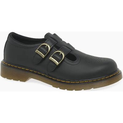 Dr Martens Girl's 8065 Buckle Girls Senior School Shoes - Black - Size: 5 (older)/F (Standard) Dr Martens Girl's 8065 Buckle Girls Senior School Shoes - Black - Size: 5 (older)/F (Standard)