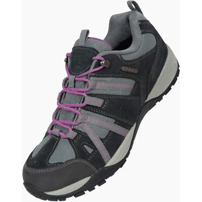 Mountain Warehouse Direction II Suede Wide Walking Shoes - Grey - Apparel Mountain Warehouse Direction II Suede Wide Walking Shoes - Grey - Apparel