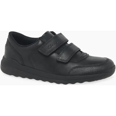 Clarks Boy's Daze Step 2 K Boys School Shoes - Black - Size: 2.5 (older)/H (Extra Wide) Clarks Boy's Daze Step 2 K Boys School Shoes - Black - Size: 2.5 (older)/H (Extra Wide)