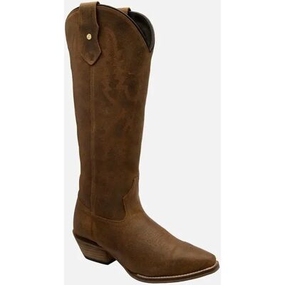 Ravel Women's Dolly Womens Knee High Cowboy Style Boots - Brown - Size: 5 Ravel Women's Dolly Womens Knee High Cowboy Style Boots - Brown - Size: 5