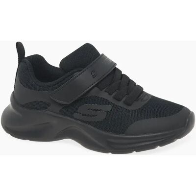 Skechers Girl's Dynamatic Kids School Shoes - Black - Size: F (Standard)/12.5 Skechers Girl's Dynamatic Kids School Shoes - Black - Size: F (Standard)/12.5