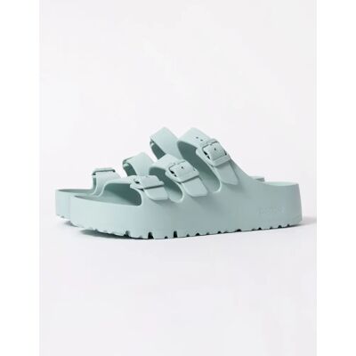 Women's Birkenstock Papillio Florida Womens EVA Platform Sandals - Surf Green - White - Size: 5/C Women's Birkenstock Papillio Florida Womens EVA Platform Sandals - Surf Green - White - Size: 5/C