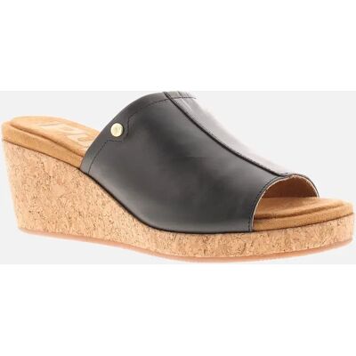 Women's Hush Puppies Womens Wedge Sandals Willow Slide Leather Slip On Black UK Size - Size: 3 Women's Hush Puppies Womens Wedge Sandals Willow Slide Leather Slip On Black UK Size - Size: 3