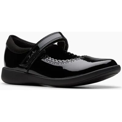 Clarks Girl's Etch Pure K Girls School Shoes - Black - Size: 10.5/G (Wide) Clarks Girl's Etch Pure K Girls School Shoes - Black - Size: 10.5/G (Wide)