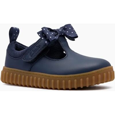Clarks Girl's Cove Bow T Girls First Shoes - Navy - Size: 5/F (Standard) Clarks Girl's Cove Bow T Girls First Shoes - Navy - Size: 5/F (Standard)