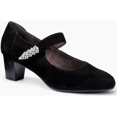 Hotter Women's Duet Wide Fit Mary Jane Shoes - Black - Size: 6 Hotter Women's Duet Wide Fit Mary Jane Shoes - Black - Size: 6